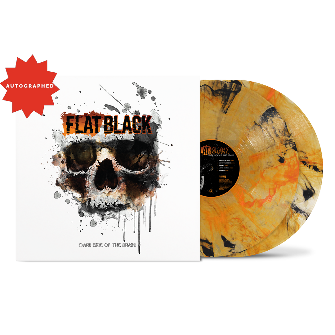 "DARK SIDE OF THE BRAIN" Koi Pond Colored Vinyl + AUTOGRAPHED PRINT