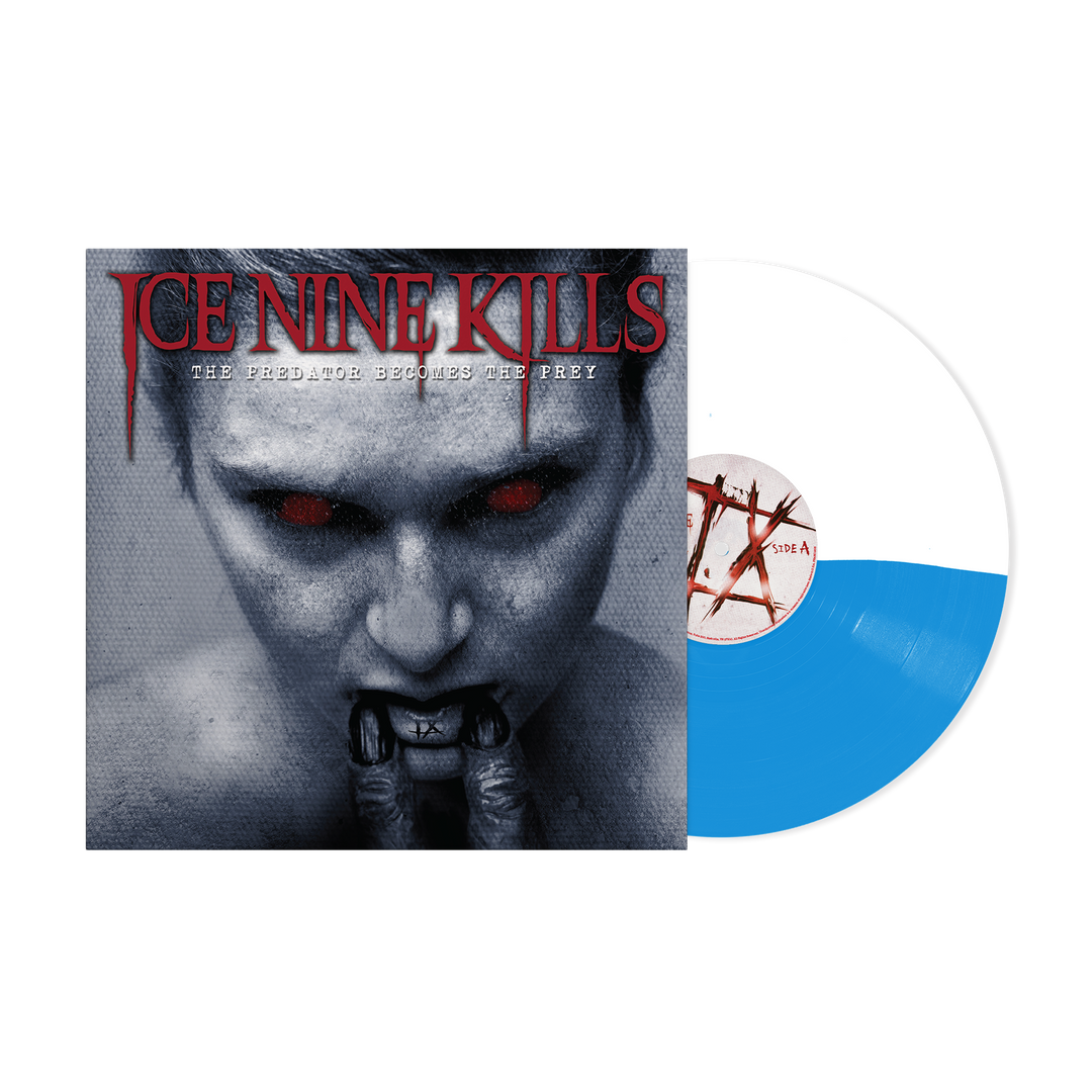 "The Predator Becomes The Prey" Opaque White/Sky Blue Vinyl