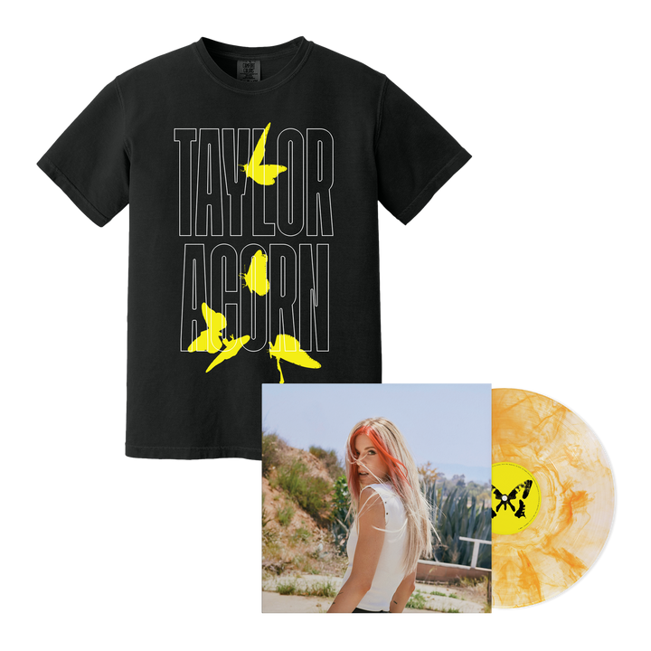"Poster Child" SIGNED Citrine Vinyl + "Taylor Butterfly" T-Shirt