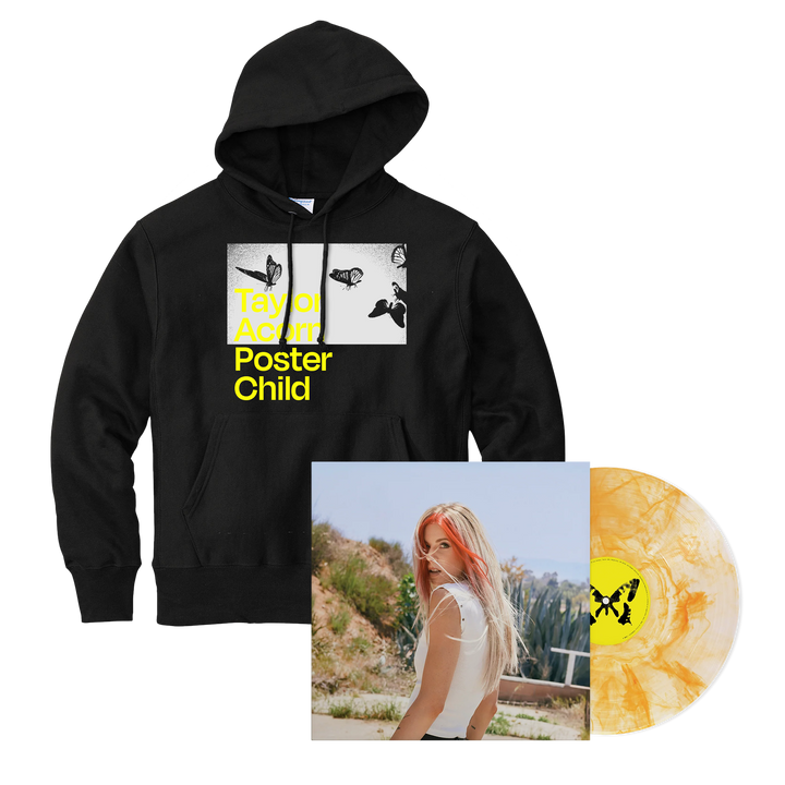 "Poster Child" SIGNED Citrine Vinyl + "Poster Child" Pullover Hoodie