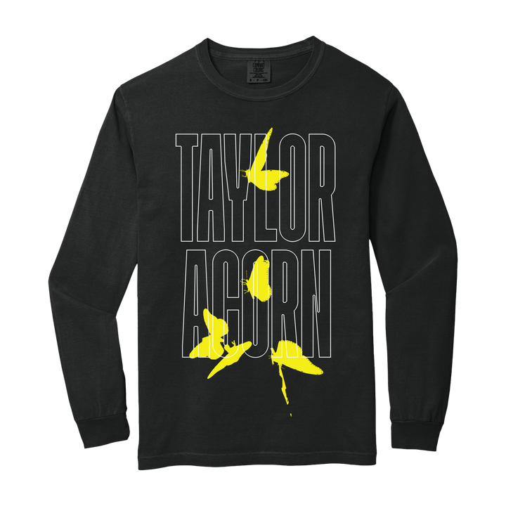 "Poster Child" SIGNED Solar Flare Vinyl + "Taylor Butterfly" Long Sleeve T-Shirt