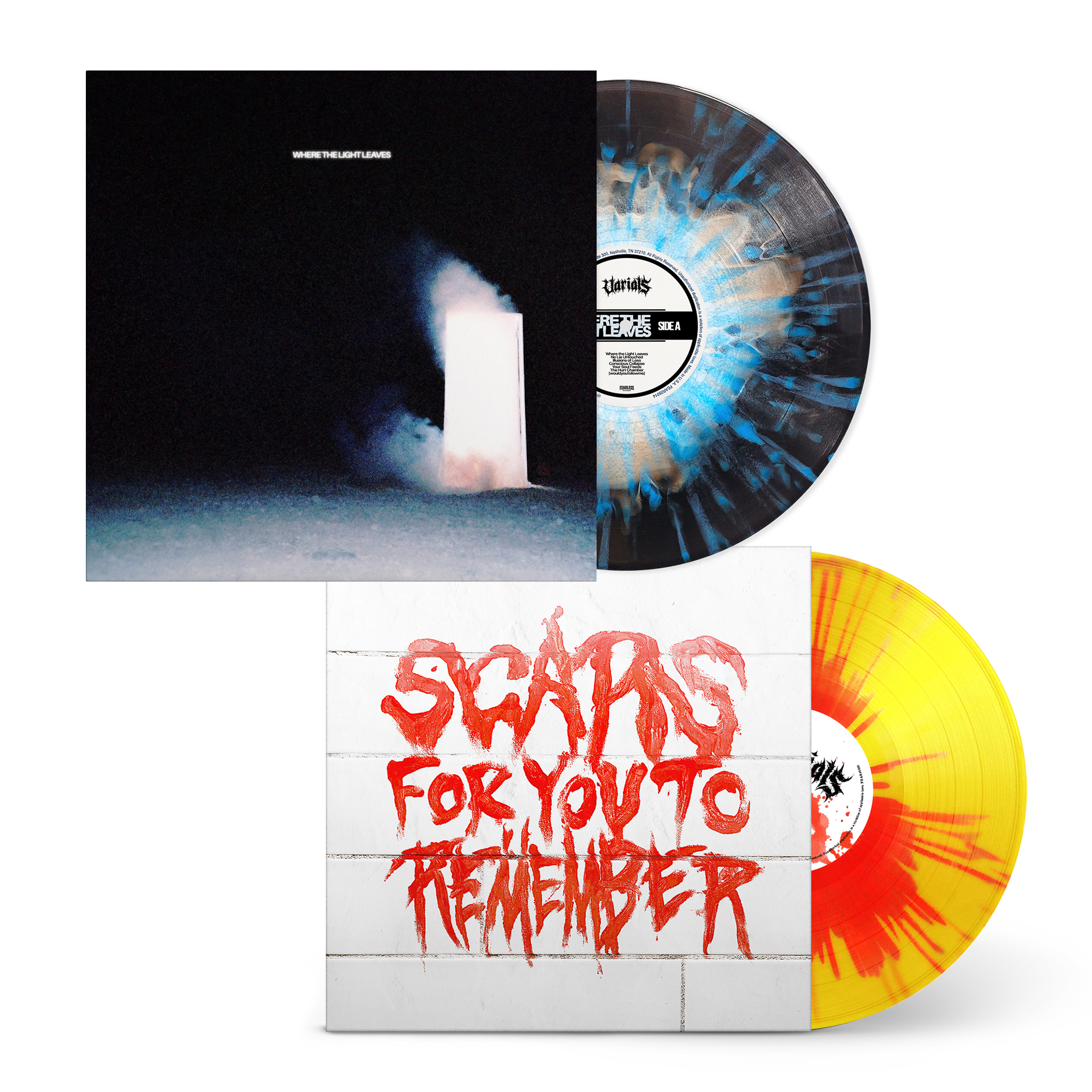 Varials – WHERE THE LIGHT LEAVES + Scars For You To Remember Vinyl