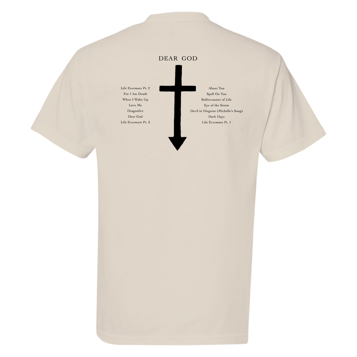 "Cross Track List" Ivory T-Shirt — Image 3 of 3