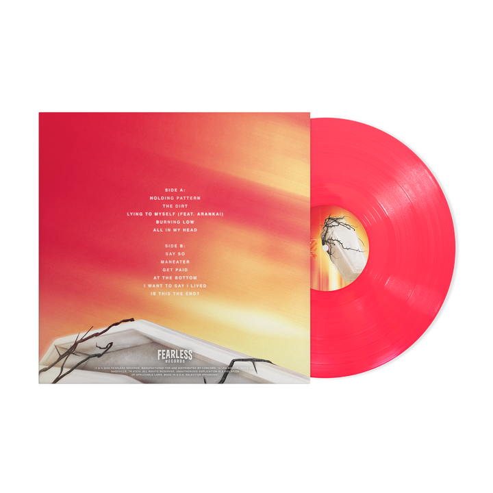 "I Was Here, I Can Prove It" Neon Coral Vinyl — Image 3 of 3