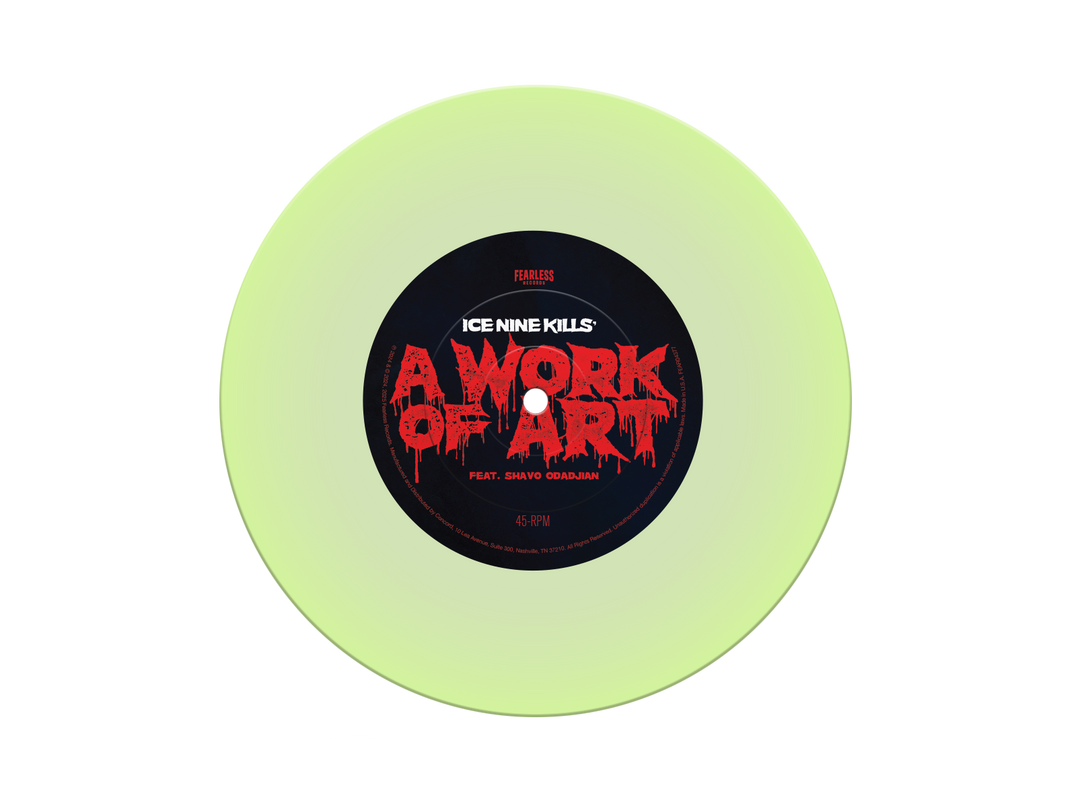 "A Work of Art" Glow In The Dark Green 7" Vinyl