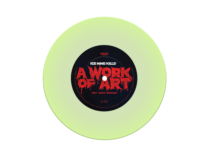 "A Work of Art" Glow In The Dark Green 7" Vinyl