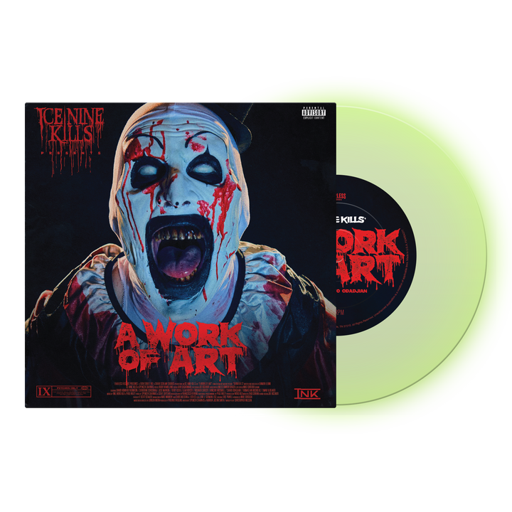 "A Work of Art" Glow In The Dark Green 7" Vinyl