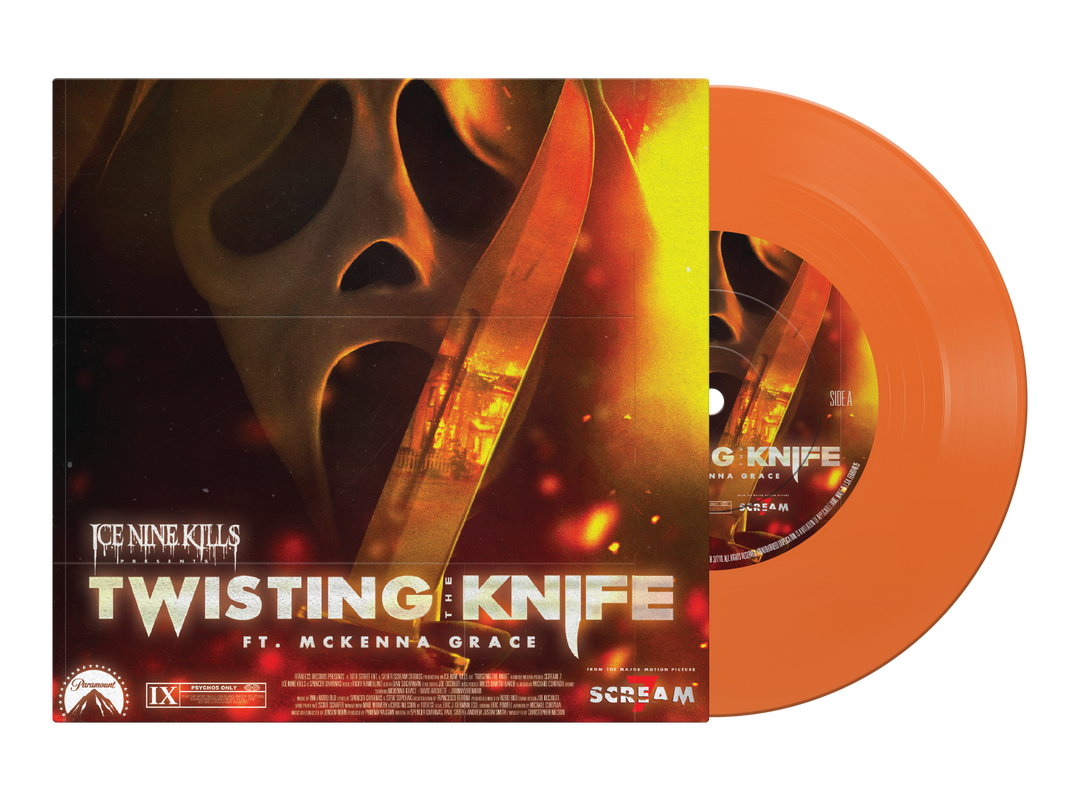 "Twisting The Knife" Opaque Orange 7" Vinyl - View 1