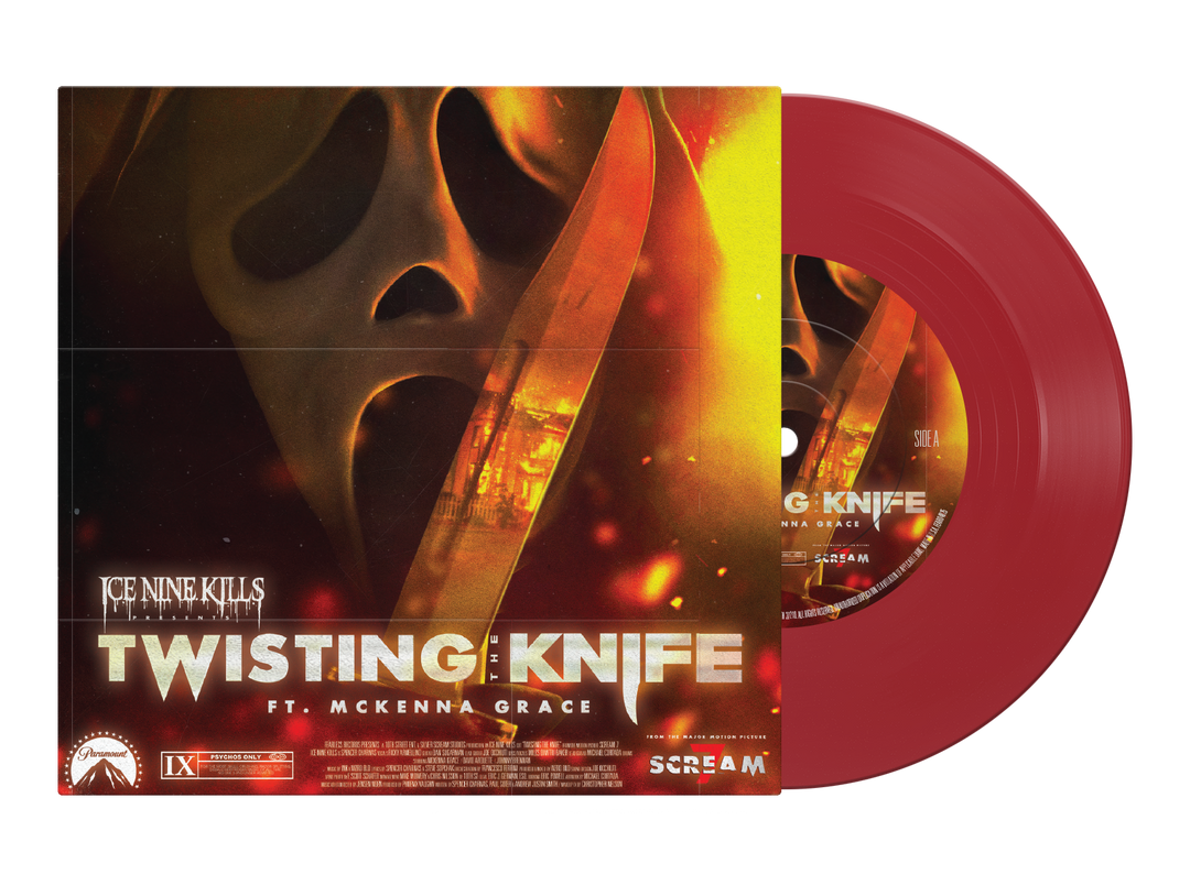 "Twisting The Knife" Opaque Red 7" Vinyl - View 1