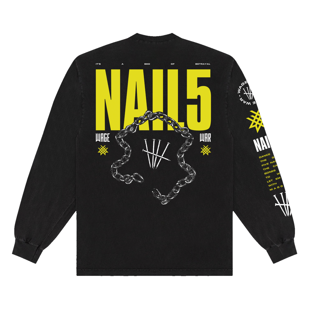 "NAIL5" Long Sleeve T-Shirt