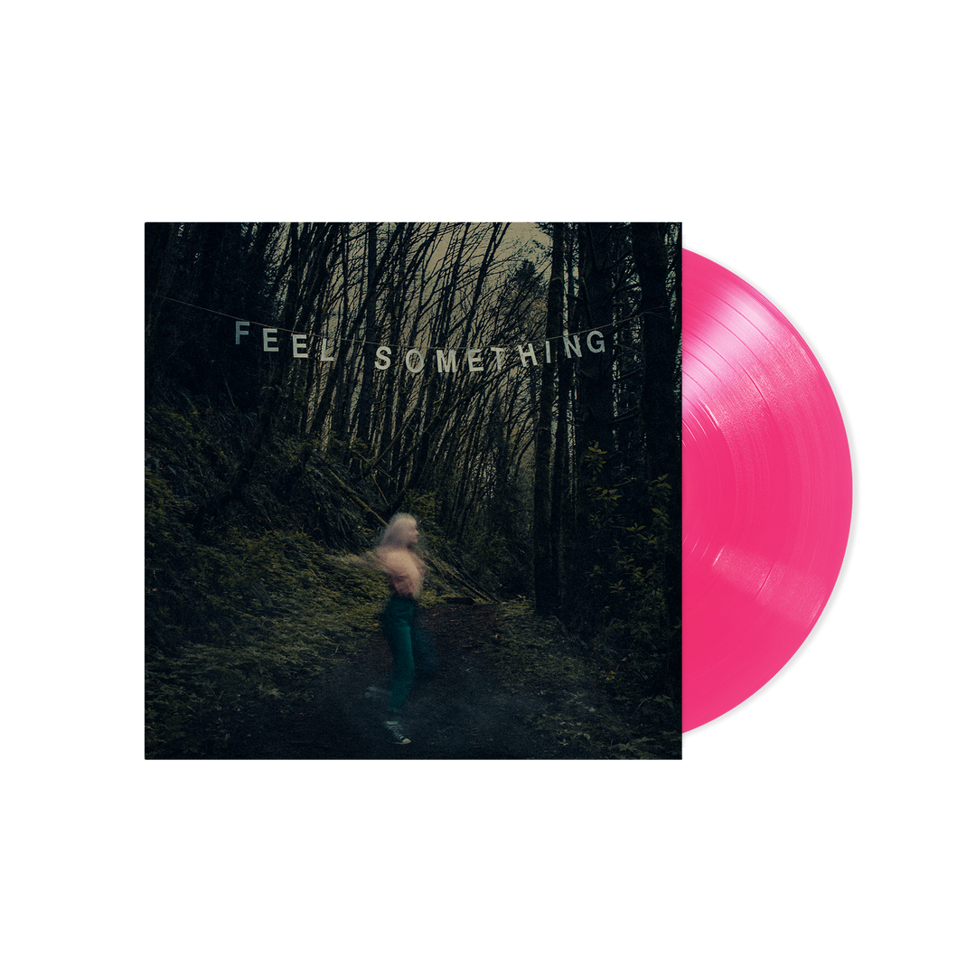 "Feel Something" Neon Coral Vinyl