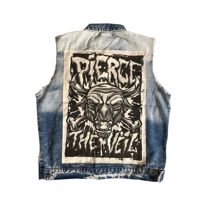 Pierce The Veil "Bull" Sleeveless Denim Vest