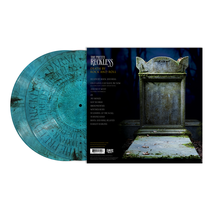 "Death By Rock And Roll" Sea Blue Smoke Vinyl — Image 2 of 2