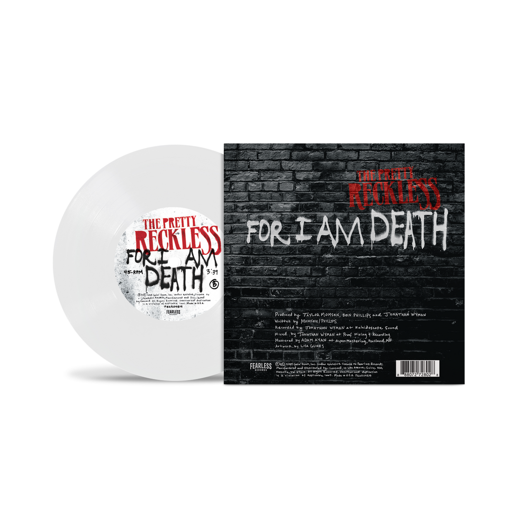 "For I Am Death" White 7" Vinyl