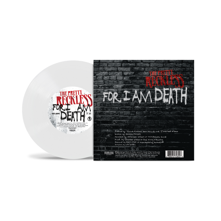 "For I Am Death" White 7" Vinyl
