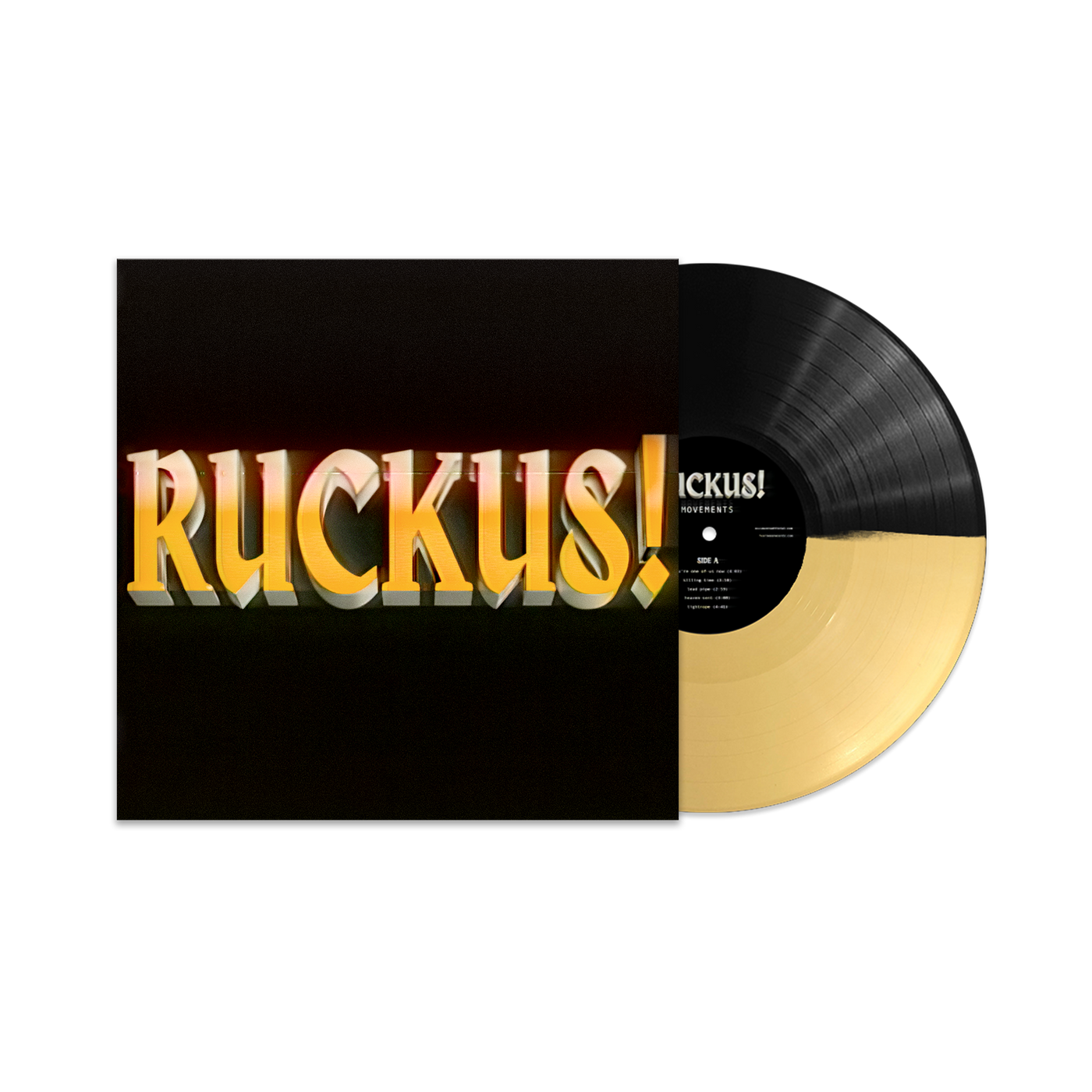 "RUCKUS!" Custard/Black Vinyl