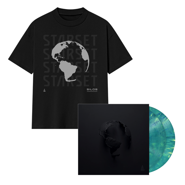 "SILOS" Black T-Shirt + Tritium Vinyl