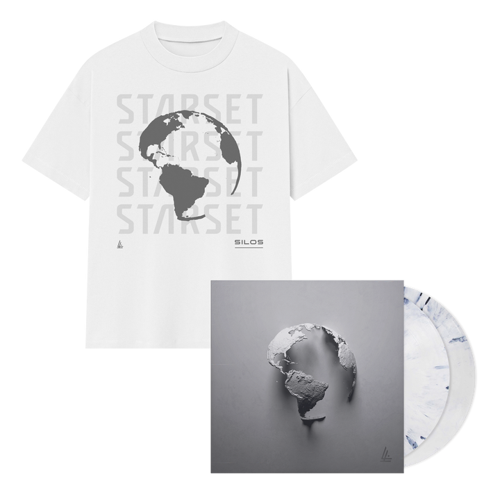 "SILOS" White T-Shirt + Dystopian White Vinyl