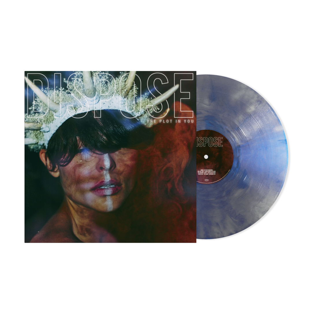 "DISPOSE" Iridescent Blue Vinyl