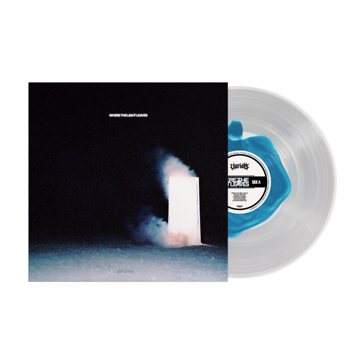 "WHERE THE LIGHT LEAVES" Clear and Aqua Vinyl