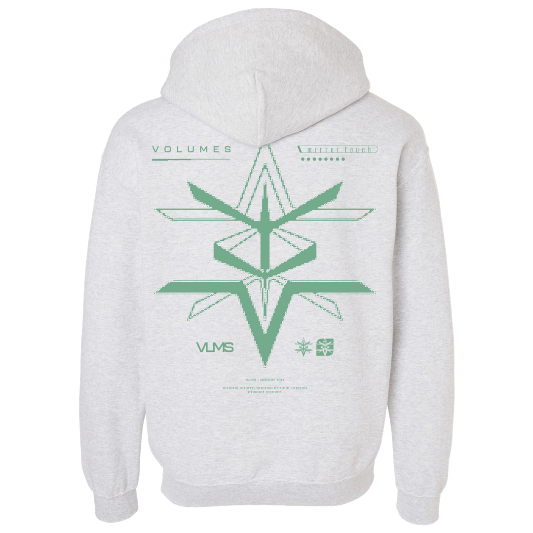 "Mirror Touch Outline" Ash Hoodie