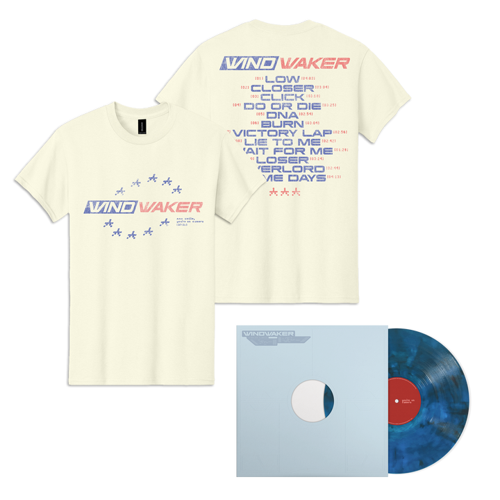 "smile, you're on camera." SIGNED Blue Smoke Vinyl + "smile Tracklist" T-Shirt — Image 1 of 3