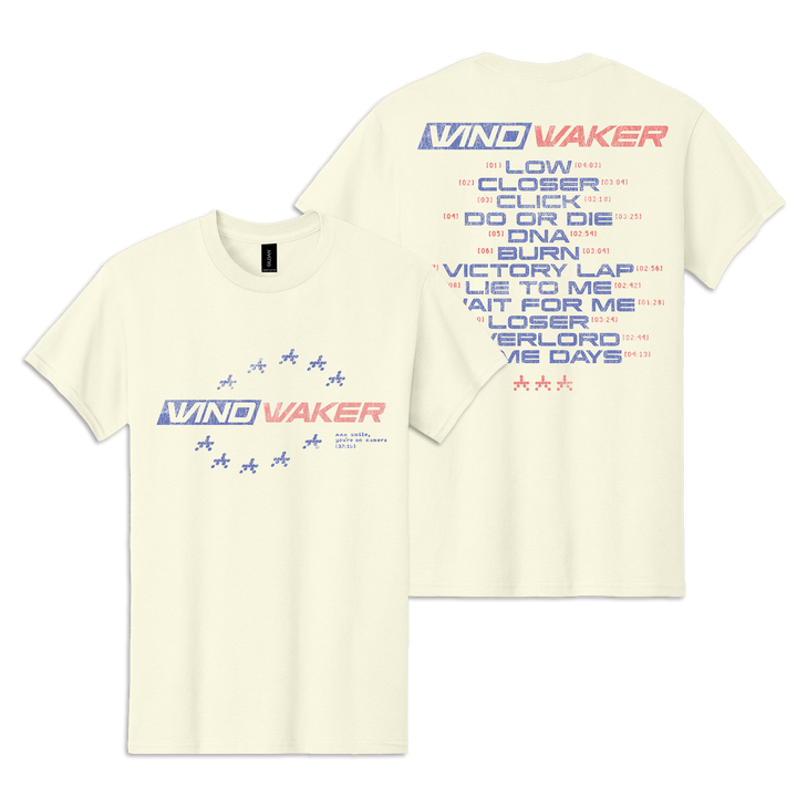 "smile, you're on camera." SIGNED Blue Smoke Vinyl + "smile Tracklist" T-Shirt — Image 2 of 3