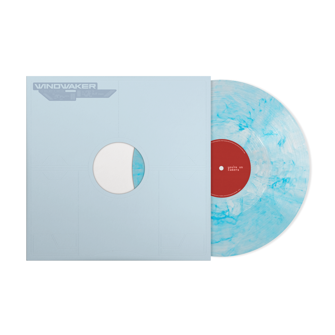 "smile, you're on camera." SIGNED Silver Aqua Vinyl + "smile Collage" T-Shirt - View 2