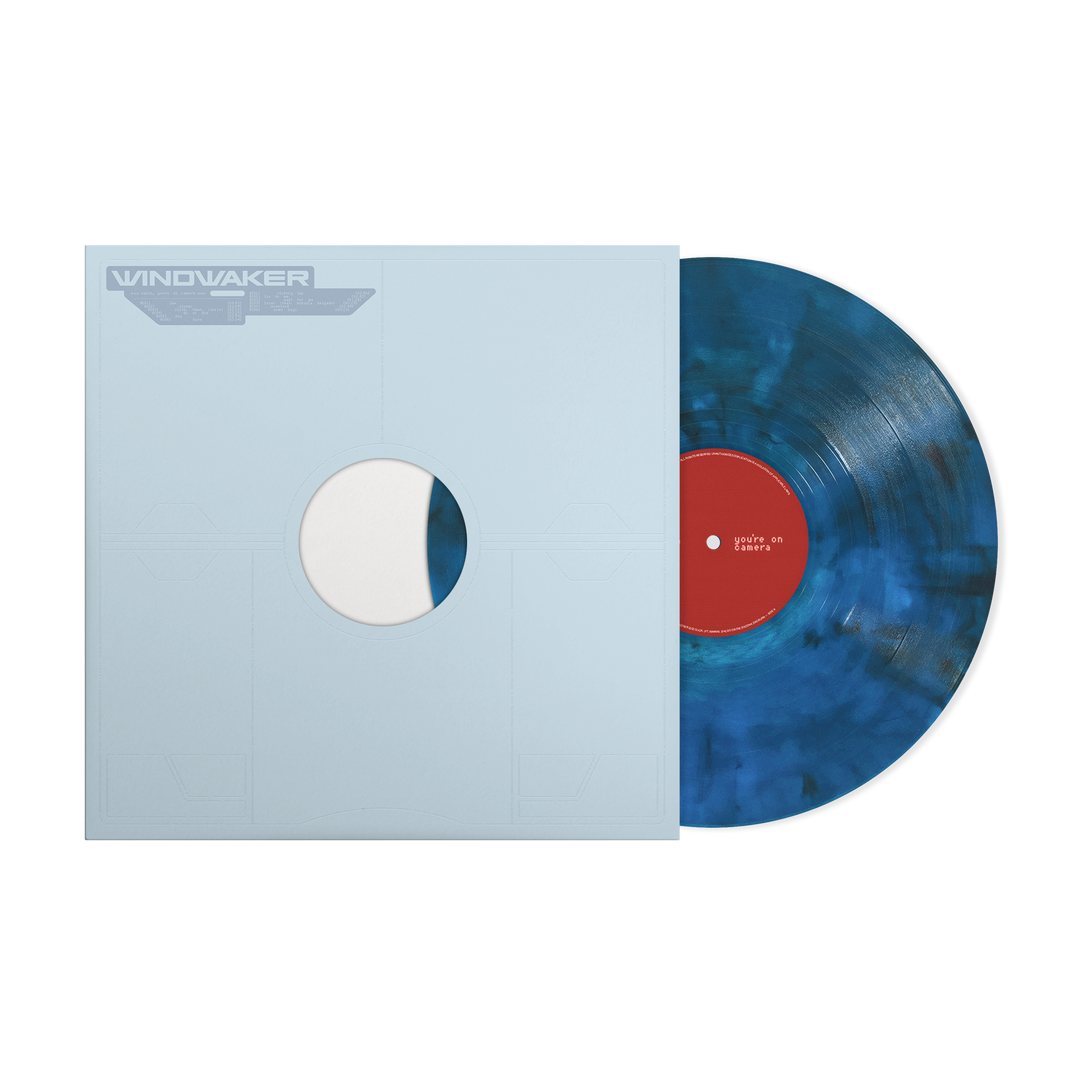 "smile, you're on camera." SIGNED Blue Smoke Vinyl - View 1