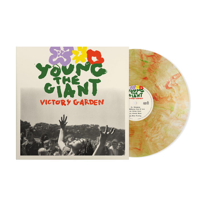 "Victory Garden" Ivory T-Shirt + Yuletide Vinyl — Image 2 of 3