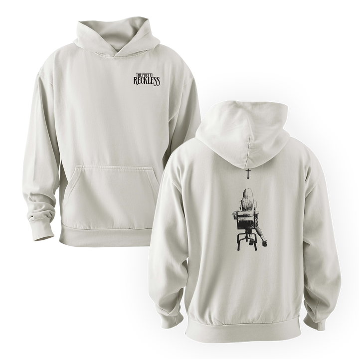 "Dear God Stencil" Hoodie — Image 1 of 3
