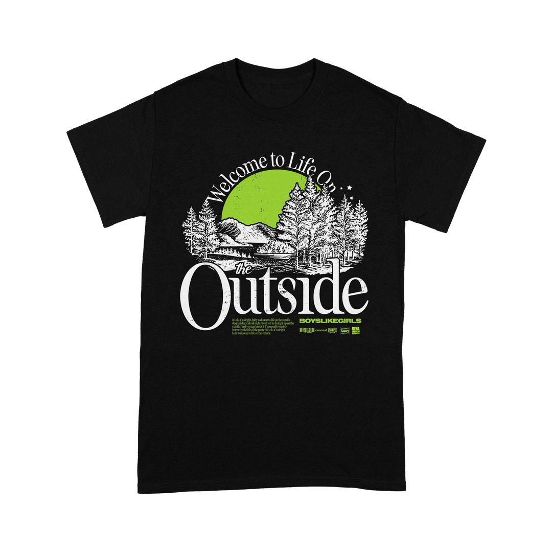 "THE OUTSIDE" Black T-Shirt