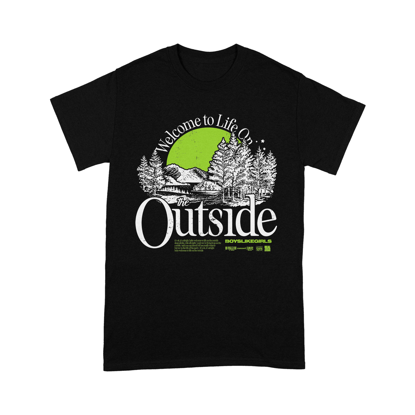 "THE OUTSIDE" Black T-Shirt