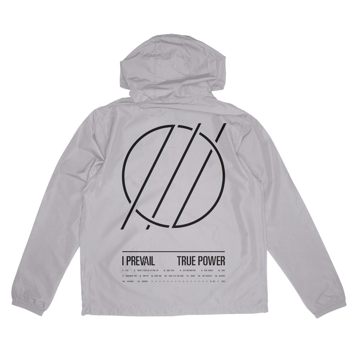 "TRUE POWER Track List" Windbreaker