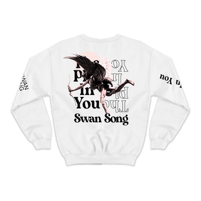 "Cupid" White Crewneck Sweatshirt