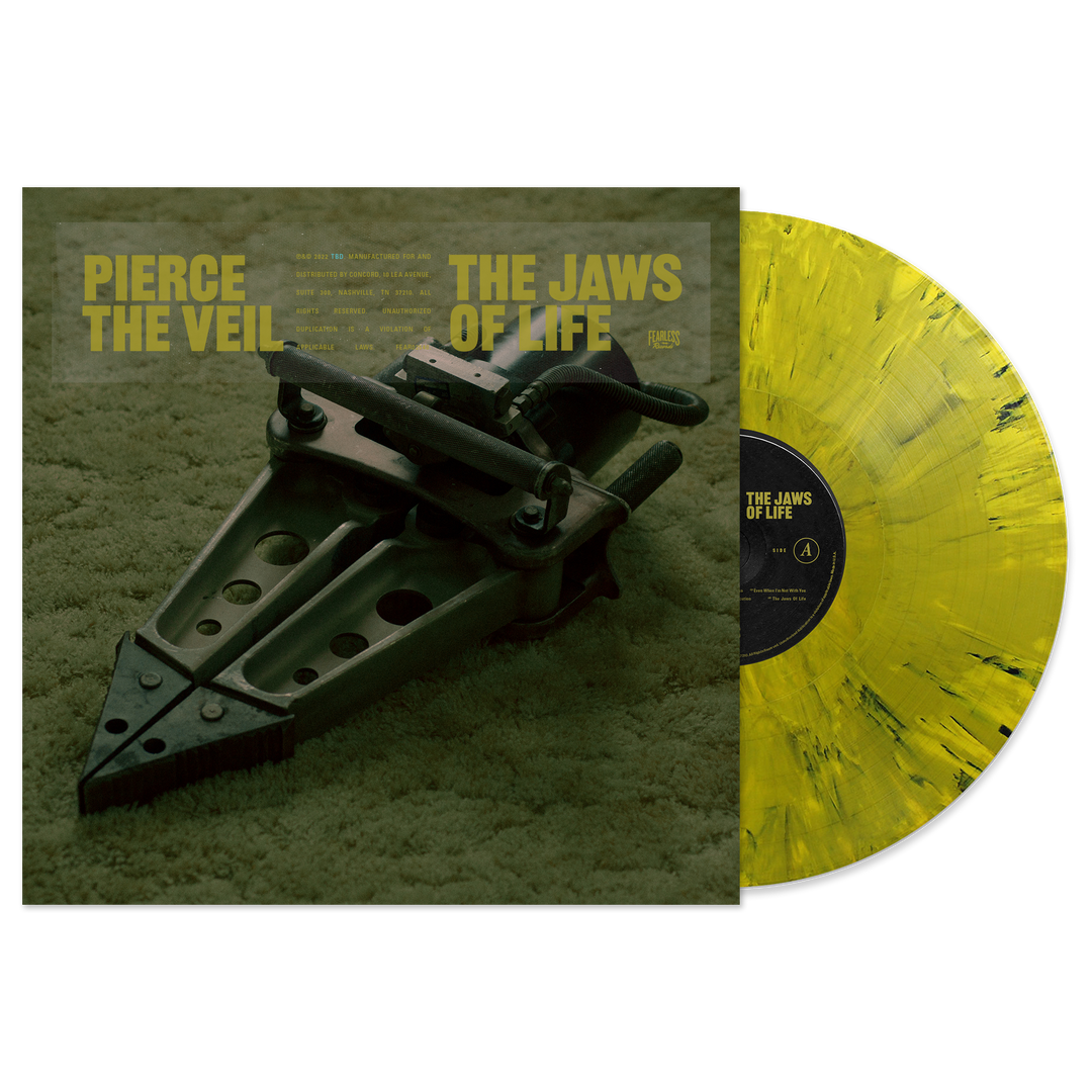 "The Jaws Of Life" Yellow And Black Marble Vinyl