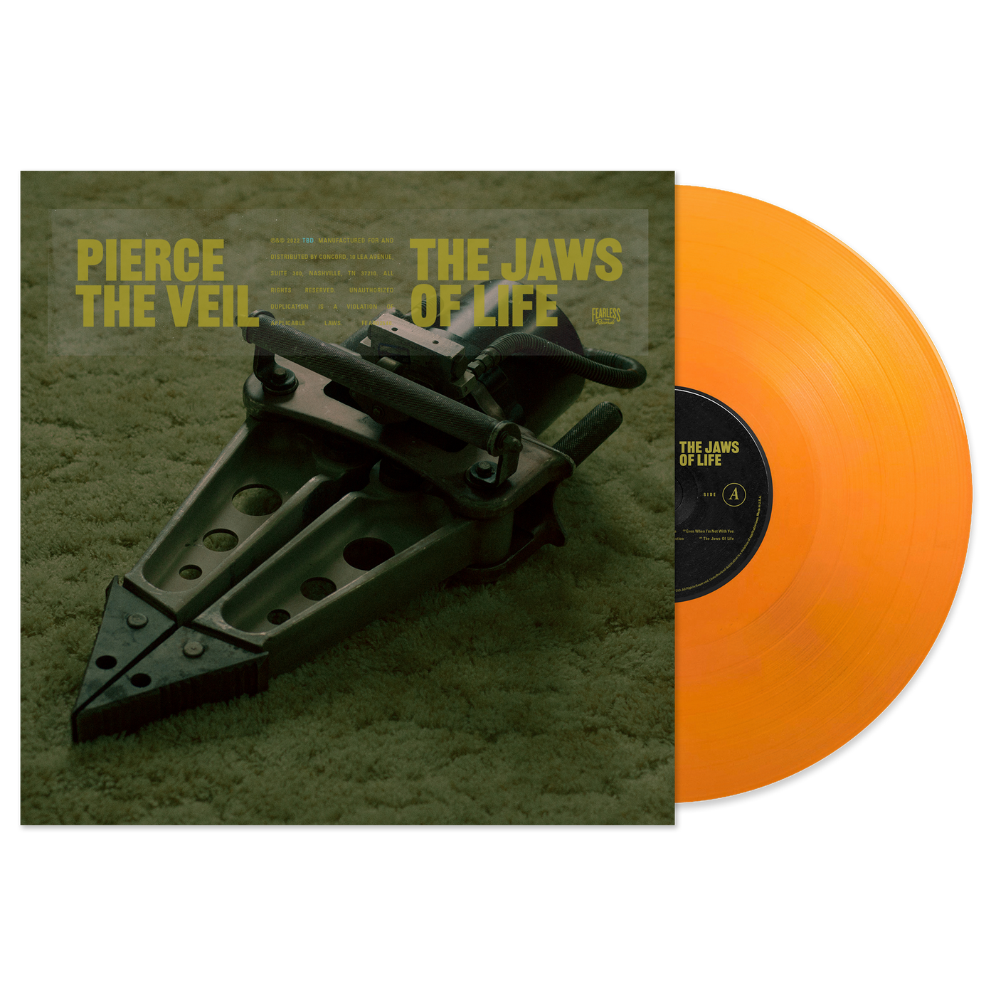 blod vinge Ubevæbnet Pierce the Veil – "The Jaws Of Life" Tangerine Vinyl – Fearless Records