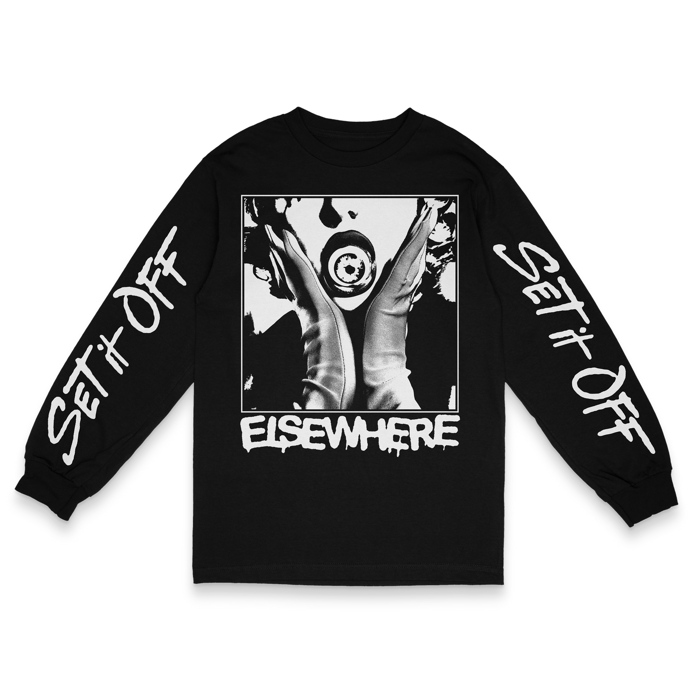 "Elsewhere Negative" Long Sleeve T-Shirt