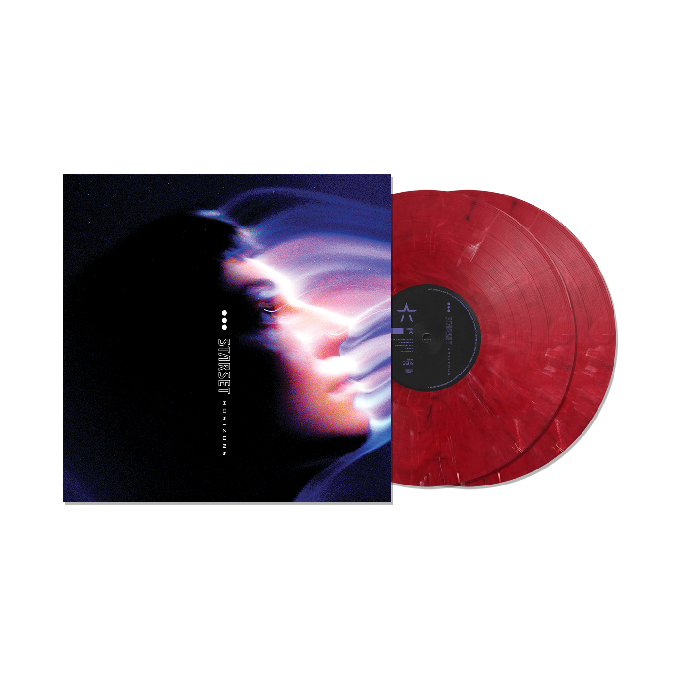 "Horizons" Opaque Red Marble Vinyl