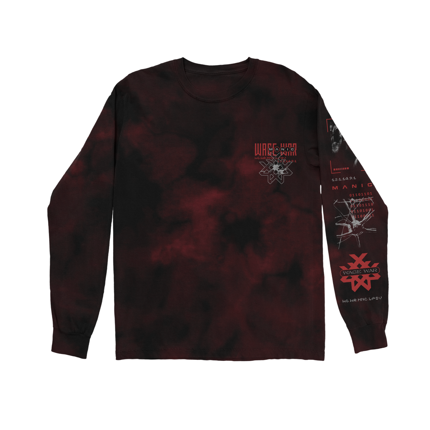 "Manic Blood" Long Sleeve T-Shirt