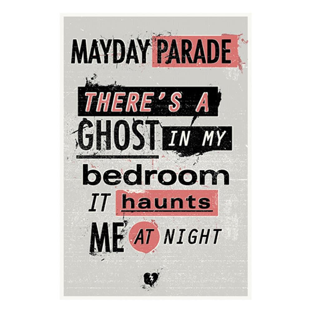 Ghosts Lyric - 16x24 Screen Printed Poster