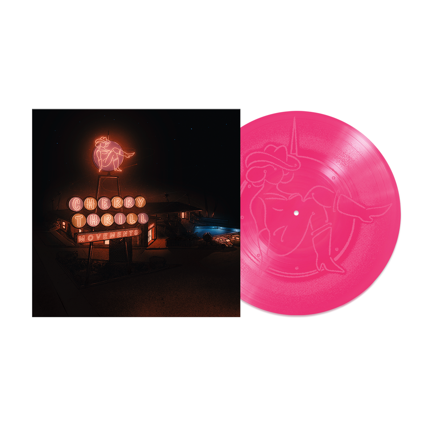 "Cherry Thrill" Opaque Pink Vinyl