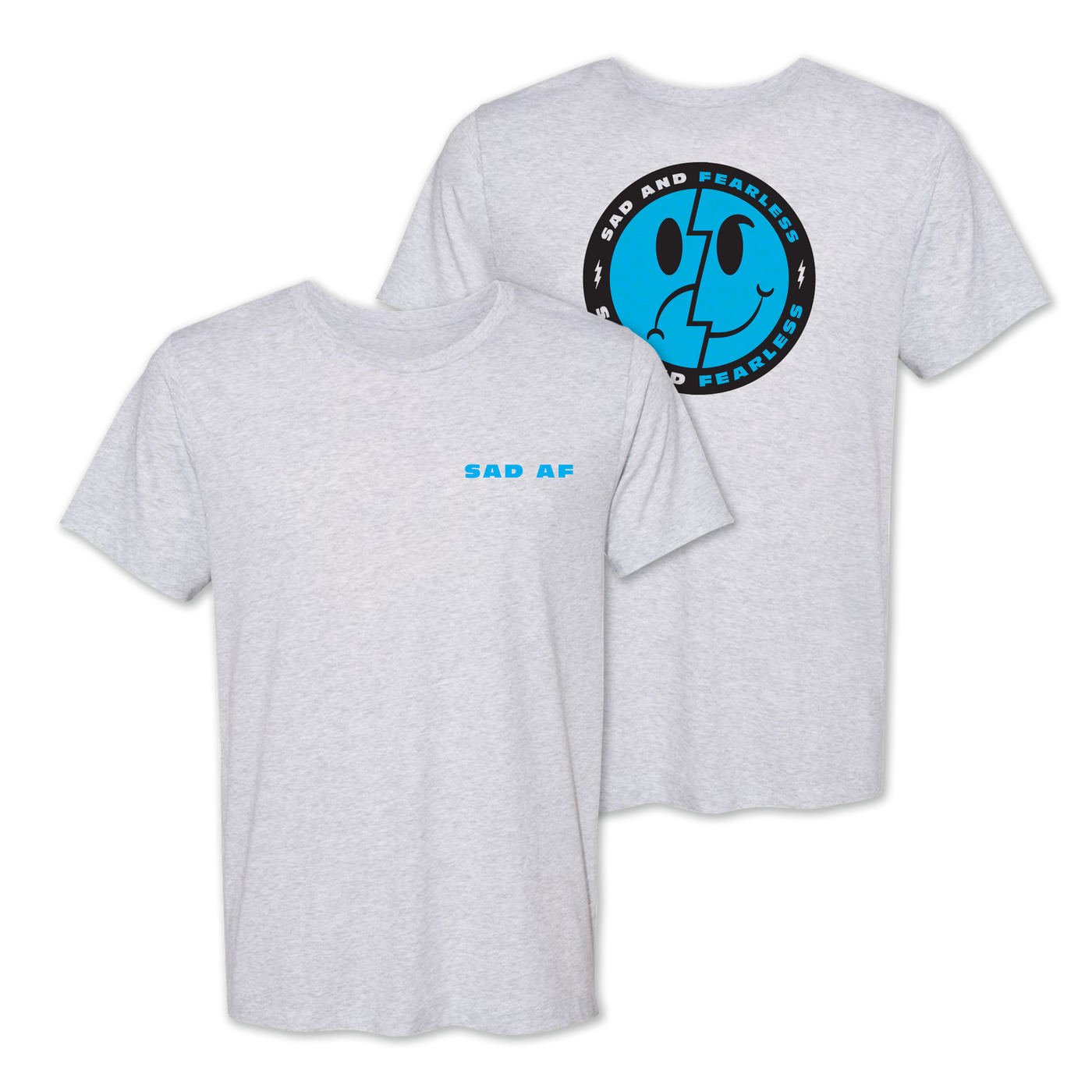Fearless Records "Sad And Fearless" Grey T-Shirt