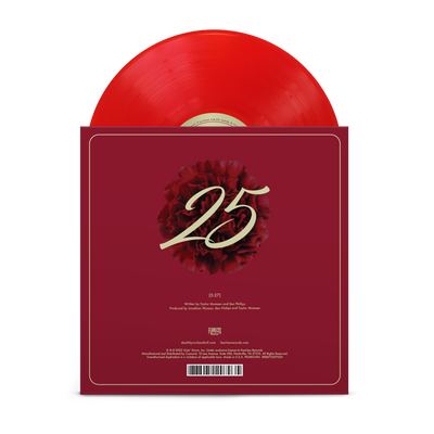 "25" Translucent Red 7"